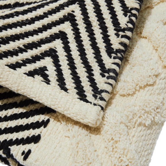 Summer & Rose Cream & Navy Decorative Rug - Picture 7 of 8